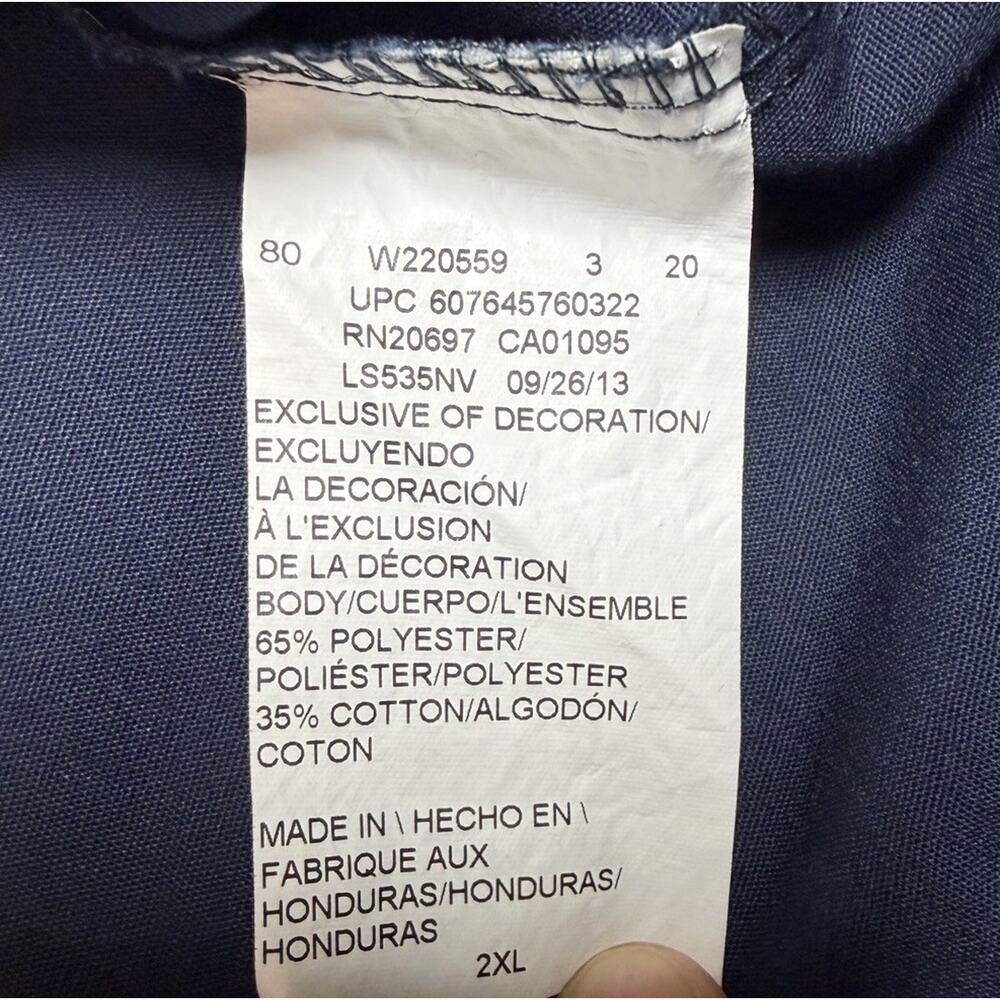 Saint Arnold Brewing Dickies Work Shirt Mens 2XL Blue SS Button Down Uniform - Picture 4 of 7